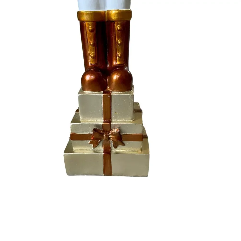 Gold & White Christmas Nutcracker King w/ Gifts 20